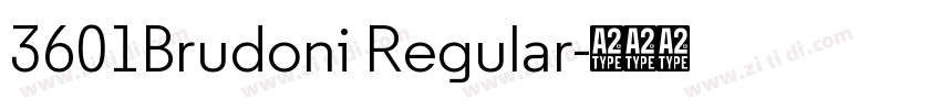 3601Brudoni Regular字体转换